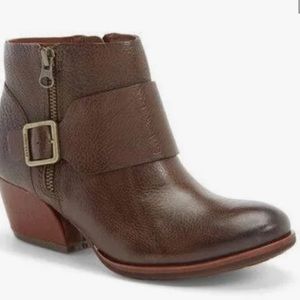 Kork ease brown leather Isa boots booties women’s 8.5